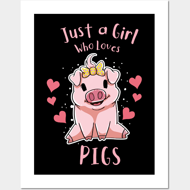 Pigs Pig Lover Wall Art by KAWAIITEE